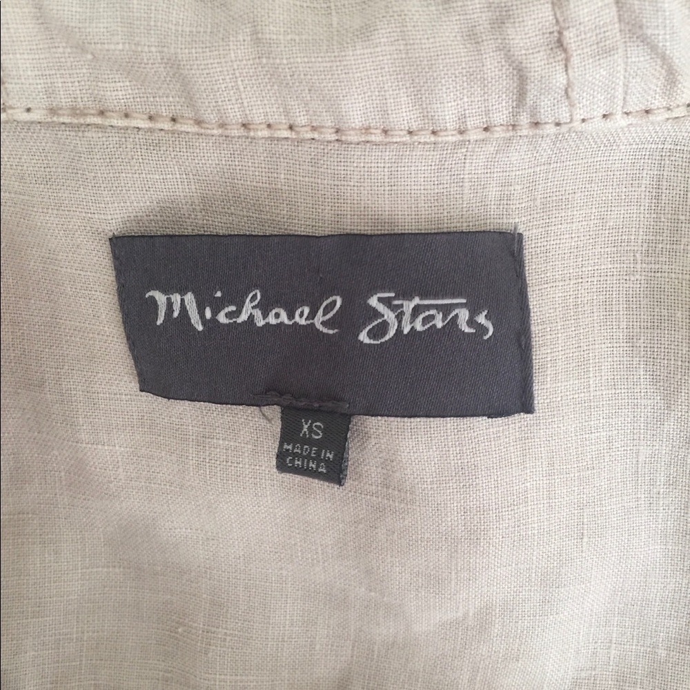 NWOT Michael Stars Linen Hooded Jacket Coat XS - Picture 10 of 16